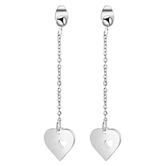 Stainless Steel Hearts Earrings